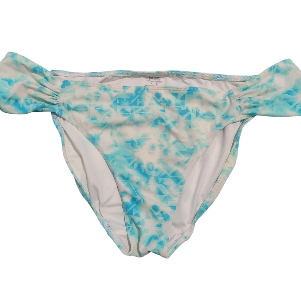 PINK VS tie dye swim bottoms L